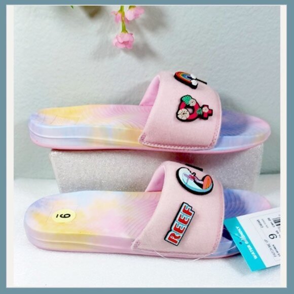 Pink Reef Patch Me Up Patch Me Up Size 9, Removable patches. Mix & Match Sandal - Picture 3 of 8